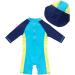 Bonverano Baby Boys Swimsuit - UPF 50+ Sun Protection, Surfing Crocodile Design - 2-3 Years - Buy Online on GoSupps.com