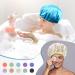 20 Pcs Large Double Layer Waterproof Shower Caps for Women - Reusable Satin and Eva Hair Protection - Buy Online on GoSupps.com