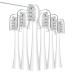 Replacement Flossing Toothbrush Heads with Covers for waterpik Sonic Fusion SF01/SF02 and Sonic Fusion 2.0 SF03/SF04 6 Count White