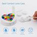 Autism Awareness Heart Round Contact Lens Case - Portable Cute Storage Box with Mirror - Buy Online on GoSupps.com