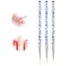 3 Piece Acrylic Nail Brush Set - Blue Professional Nail Art Liner & Detail Brushes for UV Gel & Acrylic Manicure - Buy Online on GoSupps.com