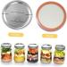 POPETPOP 60 Pcs Mason Jar Lids Wide Mouth Mason Jar Lid Cover Mason Jar Sealing Lid Sprouting Lids for Mason Jars Electric Wok Strainer Lid Reusable Canning Dinner Plate Leakproof Tinplate Silverx2pcs 8.6X8.6X0.2CMx2pcs - Buy Online on GoSupps.com