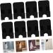 Uonlytech 24 STK Bathroom Hook Set - Black Acrylic Towel & Shower Curtain Hangers | Door Mounted Clothes Hook Rack 6x4.5x2.8cm - Buy Online on GoSupps.com