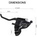 DMAIP Professional EF51-7 3x7/8 Speed MTB Bike Brake Lever Shifter Set - 2pcs - Buy Online on GoSupps.com