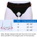 VELPEAU Hernia Support Belt Truss with Adjustable Straps & Compression Pads - For Men and Women - Ideal for Single/Double Inguinal or Sports Hernia - Size Medium - Buy Online on GoSupps.com