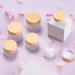 6-Pack 30ml Glass Jars with Wooden Covers - Travel Containers for Cosmetics Lip Balm & Creams | Ideal for Sampling - Buy Online on GoSupps.com