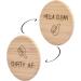 Libetter Dishwasher Clean Dirty Sign - Bamboo Non-Scratch Strong Magnetic Flip Indicator | Non-Scratch Easy To Read Dishwasher Sign for Better Kitchen Organization - Buy Online on GoSupps.com