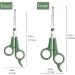 2-Pack Dog Scissors Grooming Stainless Sesel Dog Scissors Safety Round Head Thinning Scissors Dog Grooming 2 Sizes 7.28" and 6.5" Perfect for Dogs Cats and Small Animals - Buy Online on GoSupps.com
