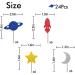 Space Cupcake Toppers Outer Space/Galaxy Birthday Cupcake Toppers Rocket/Planets/Moon/Star Dessert Picks Astronaut Baby Boy Birthday Party Decoration - Blue Glitter - Buy Online on GoSupps.com