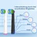 16-Piece Precision On-Plug Brush Set for Oral-B Electric Toothbrush - 8 White & 8 Black | Deep & Precise Cleaning - Buy Online on GoSupps.com