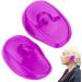 Besreey Silicone Ear Covers for Hair Styling - Ear Shield Protective Cover | Ear Protectors Ear Shower Covers Reusable Hair Dye Earmuffs Silicone for Home Salon Barber Purple - Buy Online on GoSupps.com