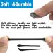 10 Pairs of Silicone Anti-Slip Covers | Slipproof Glasses Hinge Repair & Replacement Accessories for Thin Metal Sunglasses (Black & Transparent) - Buy Online on GoSupps.com