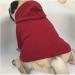 Meioro Zipper Hooded Dog Sweater - Cute & Warm Pet Clothing for French Bulldogs & Pugs (XS Red) | Perfect Winter Outfit - Buy Online on GoSupps.com