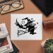 Azeeda Flying Witch & Cat Microfiber Cleaning Cloths | 2 Pack for Glasses & Lenses - International Shipping Available - Buy Online on GoSupps.com