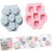 Ciieeo 2pcs Silicone Mold Clay Molds Handmade Making Mold Candy Trays Pan Cookie Baking Molds Muffin Cupcake Mold Animal Baking Spring Silicone DIY Silica Gel Chocolate Mold Self Made 12.7x10.7x1.7cm Blue - Buy Online on GoSupps.com