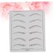 DOITOOL 6 pcs Permanent Skin Fake Microblading Cosmetic Practice Supply for Eyebrow Makeup - Buy Online on GoSupps.com