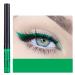Coloured Eyeliner Matte Liquid Eyeliner Green Eyeliner Long-Lasting Waterproof Liquid Eye Liner Highly-Pigmented Colourful Eyeliner for Eye Makeup Tools Black White Purple Brown(Only Green) Green-10