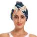 Tropical Llamas Hair Towel 2 Pack Super Absorbent Hair Drying Towel Quick Dry Hair Turbans Head Towel with Button Twisty Wrap for Women Girls