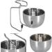 HSPEMO Stainless Steel Razor Brush & Bowl Set Shaving Bowl with Stand for Ultimate Care Perfect for Men s Grooming - Buy Online on GoSupps.com