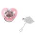Bling Baby Pacifier: Rhinestone Crown, Ultra Soft Silicone, Safe for Breastfed Babies - Glow in The Dark, Baby Girl Pacifier (Pink) - Buy Online on GoSupps.com