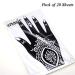 XMASIR Henna Tattoo Stencil Kit - Set of 20 Sheets for Indian Arabian Mehndi Stencils | Temporary Tattoo Templates for Hand & Body Art - Buy Online on GoSupps.com