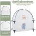 YOMECHEO Baby Crib Tent  Baby Safety Net for Cribs to Keep Baby from Climbing Out  Stable Structure Design with Strong Rods  See-Through Mesh Crib Mosquito Net - Buy Online on GoSupps.com