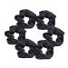6 Pack Hair Scrunchies Ponytail Holders Black Ponytail Holder Satin for Girls Women Soft Hair Scrunchies Elastic Hair Bands Hair Scrunchies Hair Accessories for Girls Women and Ladies