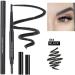5 Colors Professional Eyebrow Pen Long Lasting Waterproof Triangular Tip Dual-use Automatic Rotating Eyebrow Pencil with Brush for Eyebrow Makeup Cosmetic(Black) - Buy Online on GoSupps.com