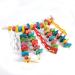 Yosoo Bird Parrot Toys Swing Colorful Rainbow Bridge Chewing Toys for Budgie Parakeet Cockatiel Conures Macaw African Grey Cockatoo - Buy Online on GoSupps.com