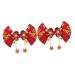 minkissy 2 Pairs flower design hair clips kimono cute sector Cherry blossoms Accessories hairpin Costume clothing kids hair accessories kids barrettes for hair Japan accessories