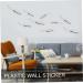 Cabilock Supplies Plastic Cm Plating Accessories DIY Wall Surface Decor Abs Silver Fish Abstract Mirror 13x3 cm Silver - Buy Online on GoSupps.com