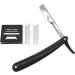 AIBYKS Professional Razor for Men - Salon Quality Stainless Steel Barber Shaver with ABS Handle & 100 Blades - Black - Buy Online on GoSupps.com