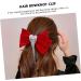 Angoily Tassel Hair Clip Girl Hair Accessories Velvet Hair Bow Girl Bows for Hair Clips for Women Hair Bow Clip Bowknot Barrette Silky Hair Clip Red Pearlescent Alloy Miss Set - Buy Online on GoSupps.com