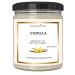 Vanilla Essential Oil Candle | Aromatherapy for The Home | 9 Oz Glass Jar | All-Natural Soy Candles | Cotton Wick | High Scent | 40 Hours Burn Time | Gift for Women & Men (Vanilla)