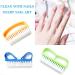 Nail Clean Brush Set - Double Sided Finger Cleaning Brushes (3 Pcs) | Strong Bristles, Ergonomic Handle | Ideal for Fingernails & Toenails - Buy Online on GoSupps.com