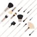 ZOREYA 15pcs Rose Gold Makeup Brushes Set - Professional Luxury Synthetic Brushes for Foundation, Powder, Concealers, Eye Shadows - Includes Vegan Leather Bag - Buy Online on GoSupps.com