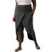 Women's High Waist Yoga Pants - Split Wide Leg Capri with Pocket - Dark Gray, XX-Large - Buy Online on GoSupps.com