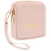 Desing Wish Period Pouch PU Leather Feminine Pads Storage Bag with Wrist Strap Tampon Holder for Purse Feminine Product Organizer First Period Gifts for Teen Girls School (Pink)