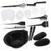 FRCOLOR 3 Sets Diy Hair Coloring Oil Hair Dye Color Diy Salon Tool Barber Water Spray Bottle Hair Coloring Dyeing Kit Ear Cover Hair Coloring Cape Dye Tools Dye Kit Lolita Mirror Plastic
