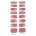 Semi Cured Gel Nail Polish Strips Adhesive Gel Nail Art Stickers Lasting Glitter Gel Nail Wraps Sticker with Nail File Semi Cured Gel Nail Stickers for Toes White with Uv Light Bsg0333