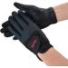 Turbovera Professional Riding Gloves | Imitation Leather Equestrian & Cycling Gloves for Women & Boys | Black S/M - Summer Gear - Buy Online on GoSupps.com