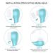 Skin Brightening Facial Cleansing Brush Replacement Heads - 4 Pack for Deep Pore Cleansing and Enlarged Pores - Compatible and Effective Face Brush Replacements - Buy Online on GoSupps.com