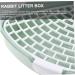 INOOMP 3pcs Box Rabbit Toilet Pet Small Rat Toilet Hamster Litter Tray Guinea Toilet Rabbit Potty Bunny Pp 25X20X10CMx3pcs Greenx3pcs - Buy Online on GoSupps.com