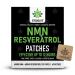 Patchs NMN et resv ratrol - Haute absorption lib ration en 12 heures - Soutient la sant cellulaire anti- ge et vitalit de la peau - Facile utiliser - 30 patchs - Ingr dients naturels - Comme des