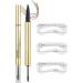 Jingmiger Eyebrow Pencil Double Sided 4 Fork Eyebrow Gel Pen Long Lasting Womens Cosmetics Sweatproof Beauty Accessories for Work Fitness Sports Dating Business and Photo Shoot for Girls - Buy Online on GoSupps.com