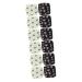 Ultechnovo 12 pcs storage bags for women's bandages Small wallet coin bag bag for women's bandages Small handbag key bag Key pocket case bag oxford fabric Cute different colors x 3 pieces 13x13x2.8cmx3PCs