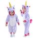 Doladola Baby Boy's Girl's Rompers Animal Hooded Onesie Toddler's Jumpsuits Autumn Winter Outfits 3-6 Months Purple Unicorn