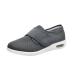 Mens Diabetic Shoes Men Adjustable Memory Foam Diabetic Swollen Feet Shoes Non-Slip Fattening and Widening for Swollen Feet Arch Support Orthopedic Sneakers (Color : Gris Size : 12)