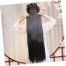DOITOOL Hair Extension Wig Natural Hair Wig Curly Hair Extensions Synthetic Hair Extensions Black Frontal Wig Natural Hair Extensions Long Straight Hair High Temperature Wire Miss Hairpin 75X16CM Black - Buy Online on GoSupps.com