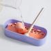 FOMIYES Makeup Brush Cleaning Mat & Holder | Purple Brush Cleaner Pad & Organizer for Flawless Makeup - Buy Online on GoSupps.com